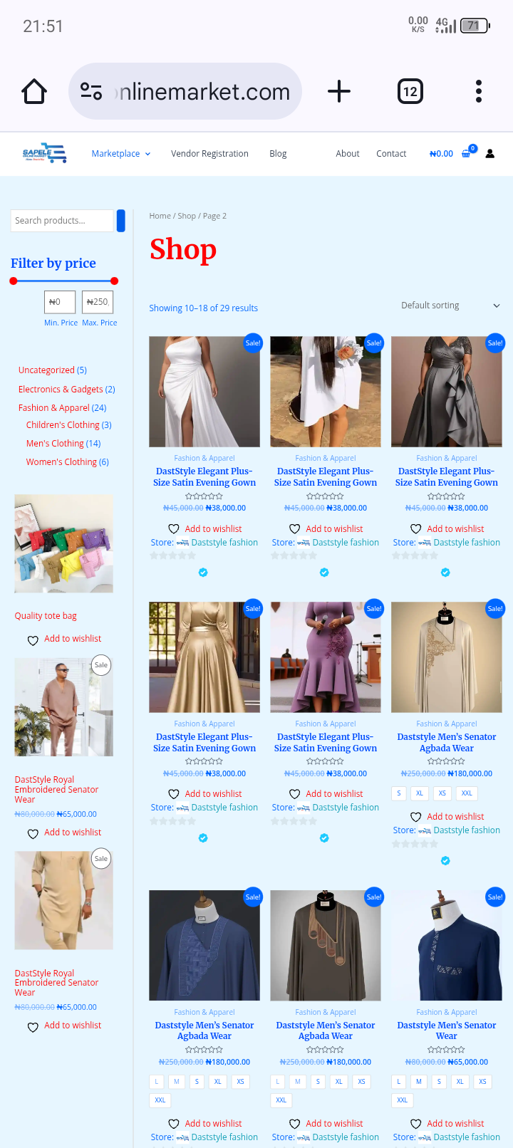 Sapele Online Market